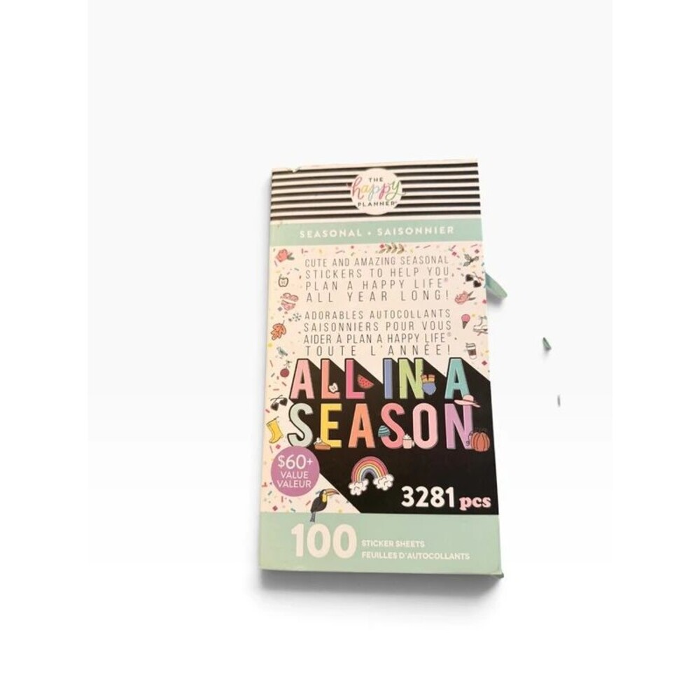 Happy Planner Value Pack 100 Sheet Sticker Book All In A Season